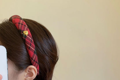 Plaid Headband / Scrunchie