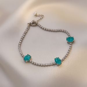 Rhinestone Bracelet Irregular /
