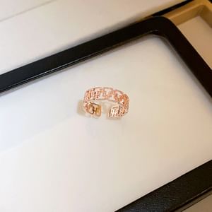 Ring Layered Open Rhinestone /