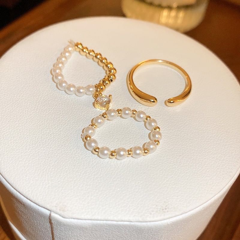 / Freshwater Ring Set Pearl