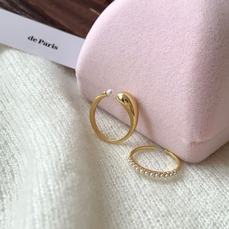 / Freshwater Ring Set Pearl