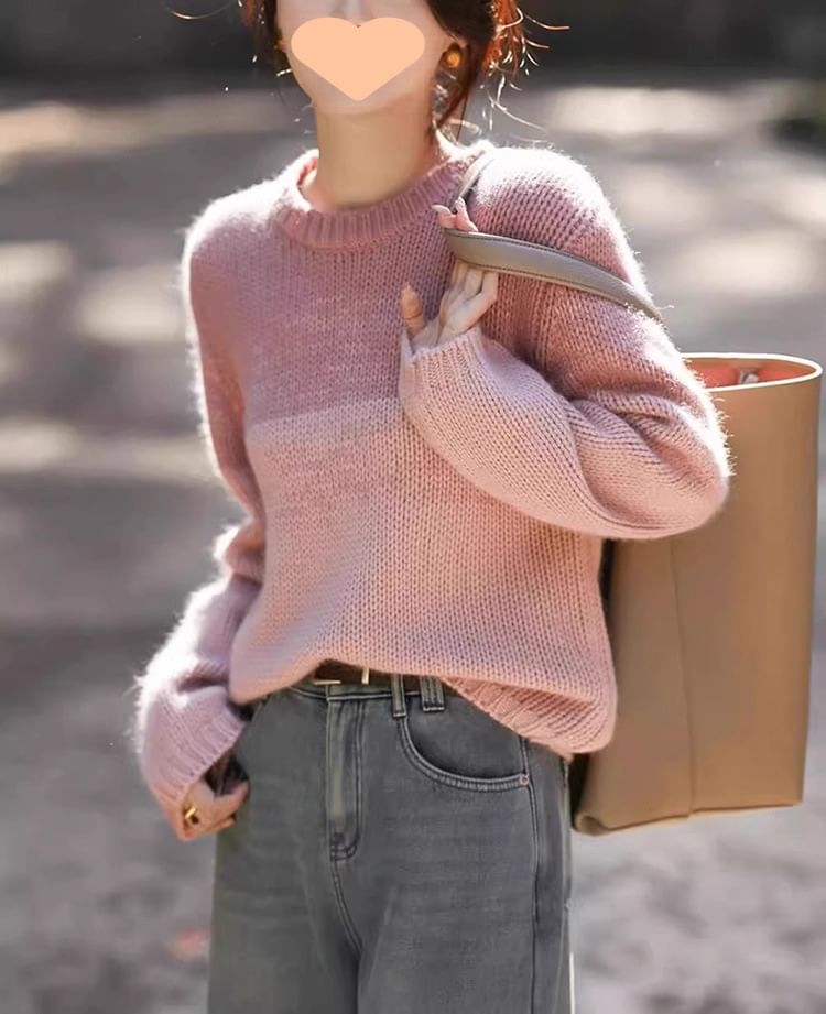 Oversized Colorblock Sweater