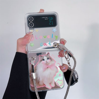 Cat Mirrored Phone Case / Strap / Set