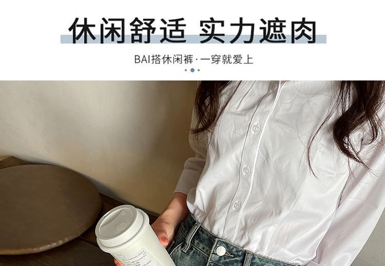 Jean évasé taille haute avec ourlet fendu