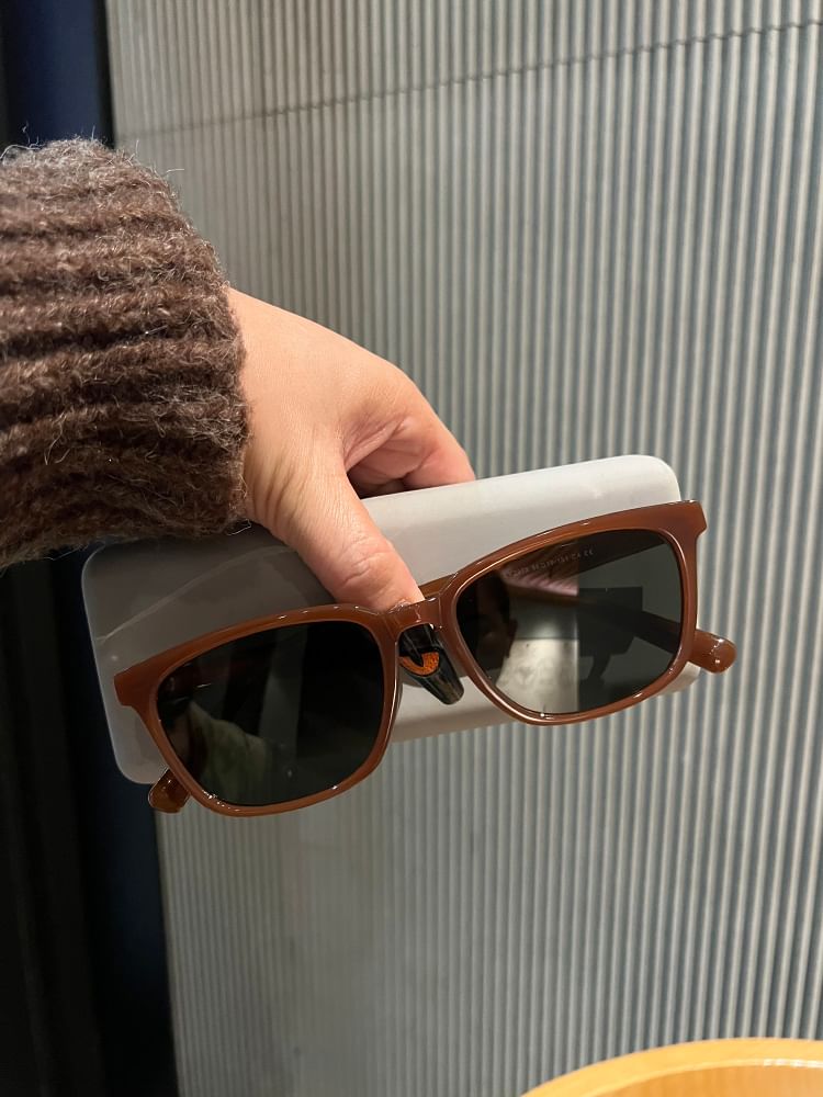 Square Polished Sunglasses