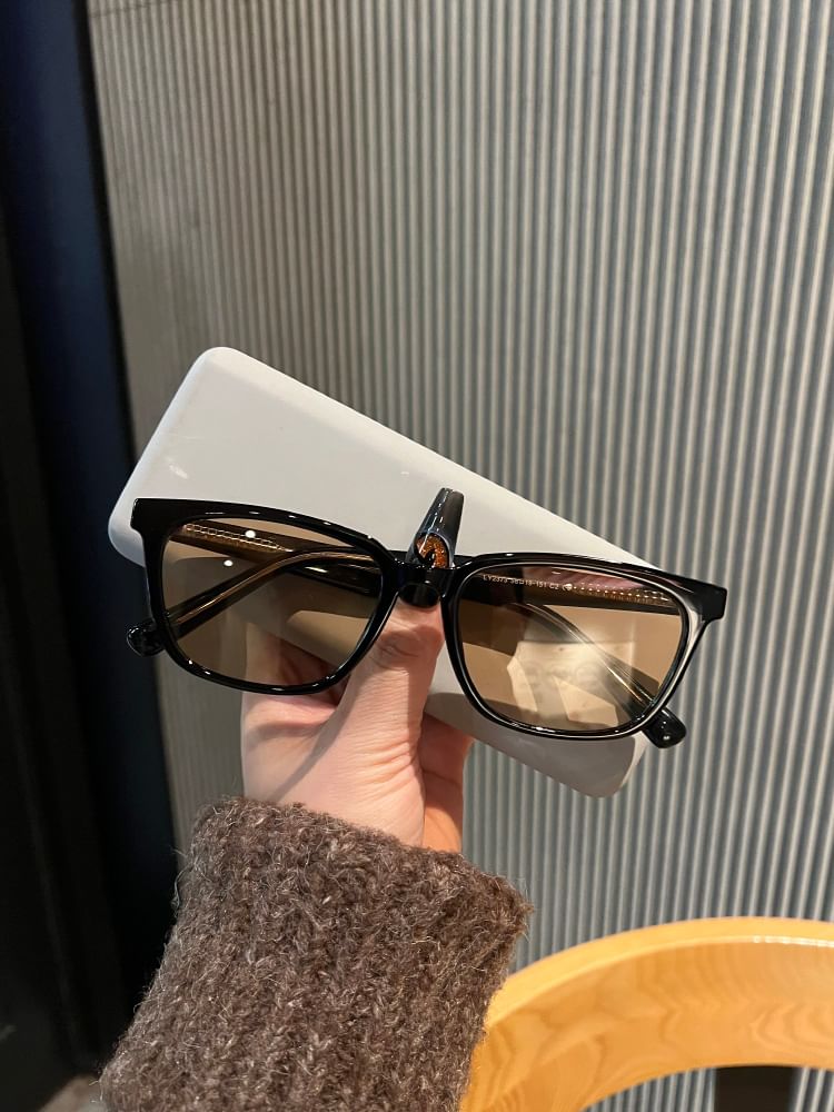 Square Polished Sunglasses