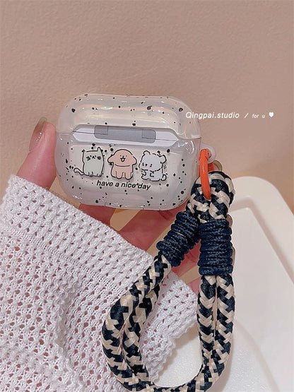 Cartoon Puppy  Lanyard Airpods / Pro Earphone Case