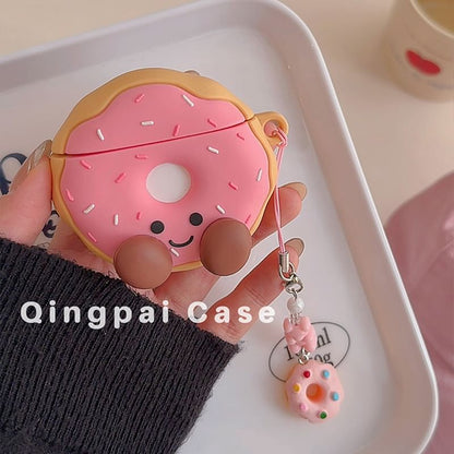 Donut Doll Chain Airpods / Pro Earphone Case