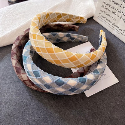 Plaid Padded Headband