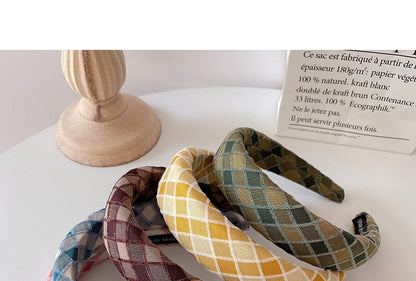 Plaid Padded Headband