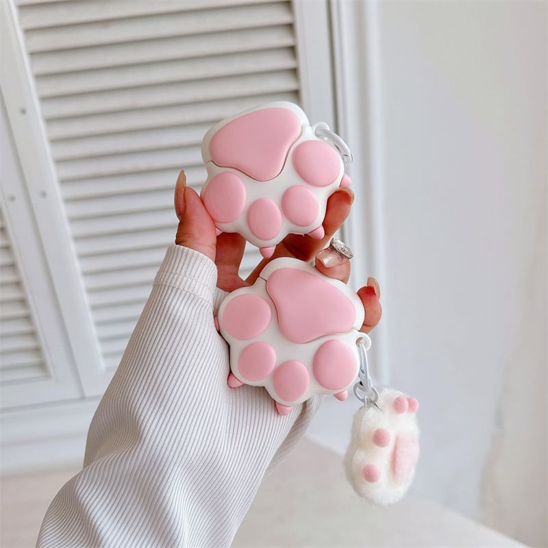 Cat Paw AirPods / Pro Earphone Case Skin / Charm / Set