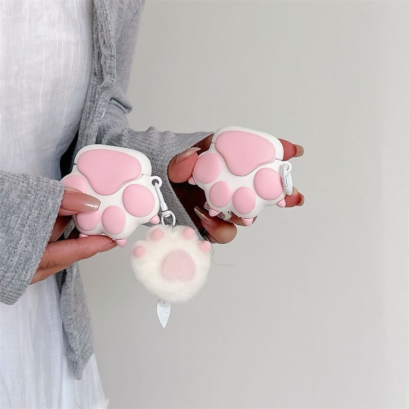 Cat Paw AirPods / Pro Earphone Case Skin / Charm / Set