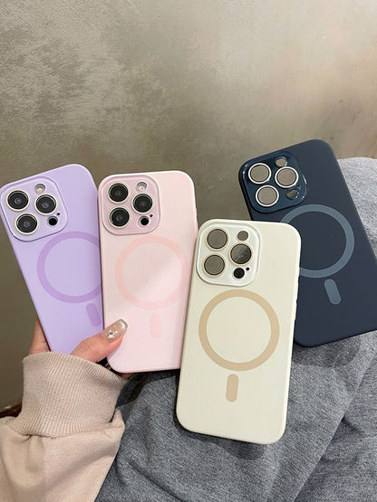 Case Magnetic MagSafe) Phone (Compatible with Plain