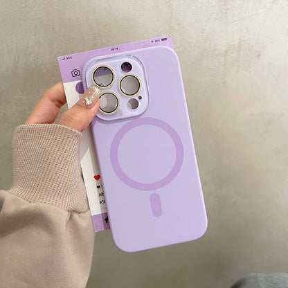 Case Magnetic MagSafe) Phone (Compatible with Plain