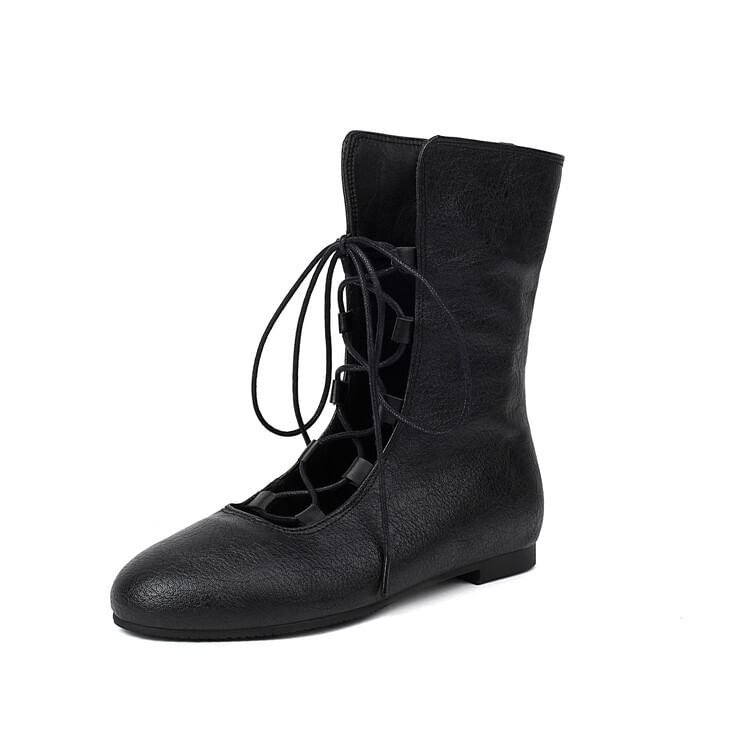 Boots Short Lace-Up