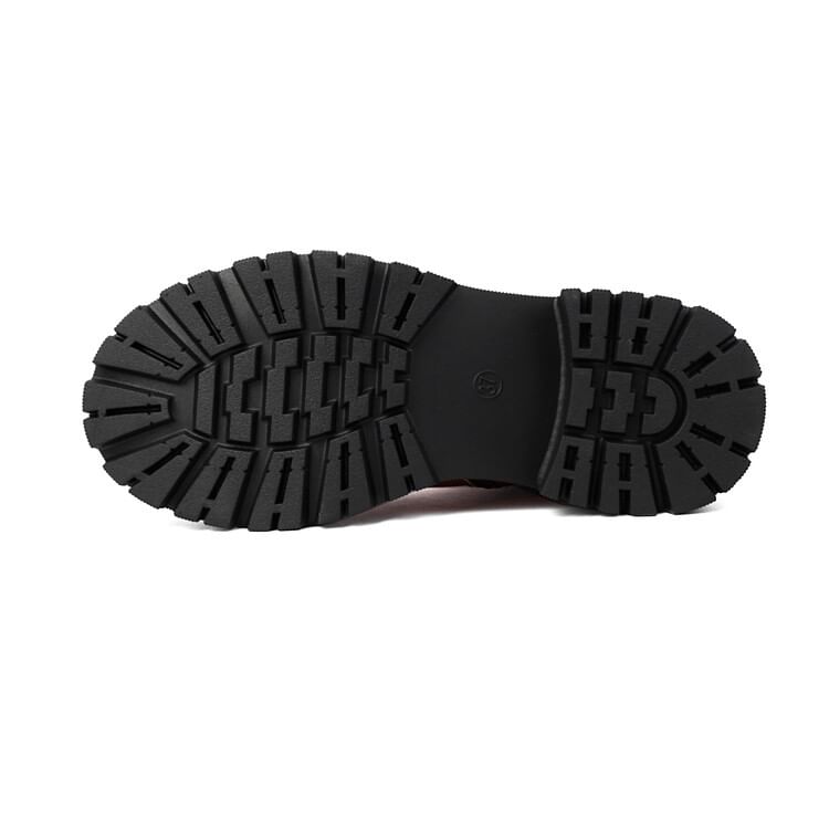 Boots Leather Platform Short Faux