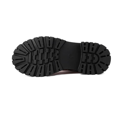 Boots Leather Platform Short Faux