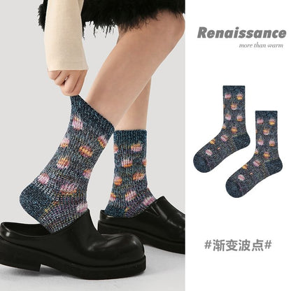 Dotted Knit Socks