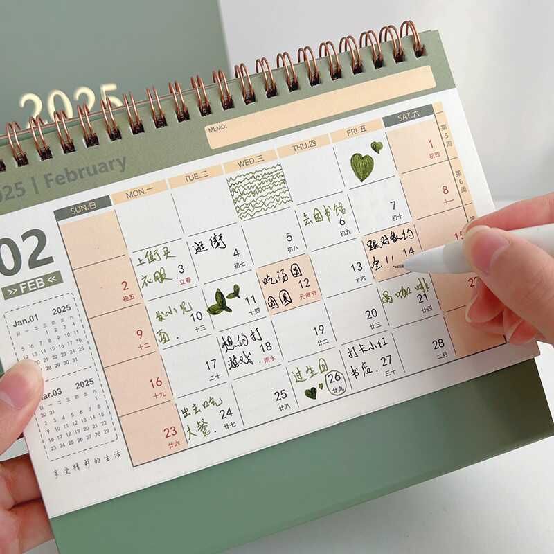 Numerical  Desktop Calendar 2025   / Set