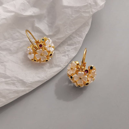 Flower Drop Earring