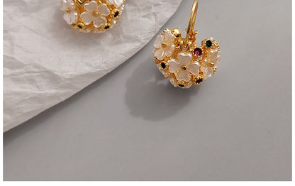 Flower Drop Earring