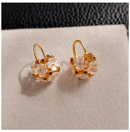 Flower Drop Earring