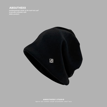 Letter Beanie Slouchy B Plate Metal