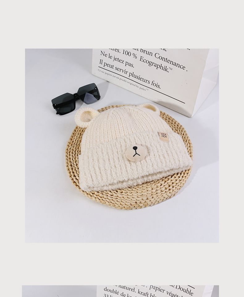 Knit Beanie Bear Ear