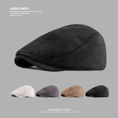Suede Cap Faux Flat