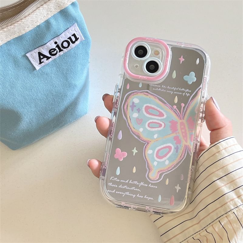 Case Butterfly Phone Mirrored Print