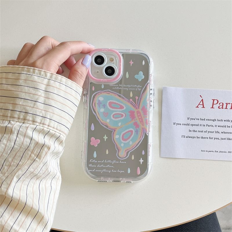Case Butterfly Phone Mirrored Print