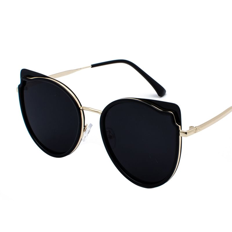 Frame Cat Eye Metal Sunglasses