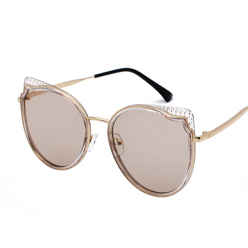 Frame Cat Eye Metal Sunglasses