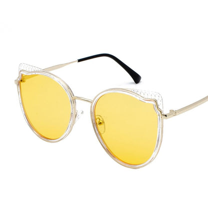 Frame Cat Eye Metal Sunglasses