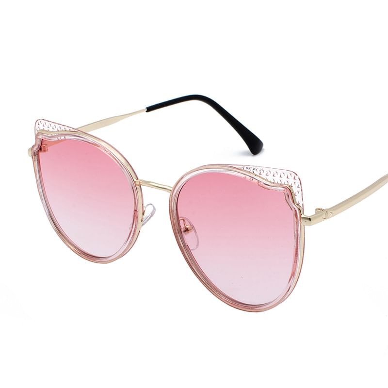 Frame Cat Eye Metal Sunglasses