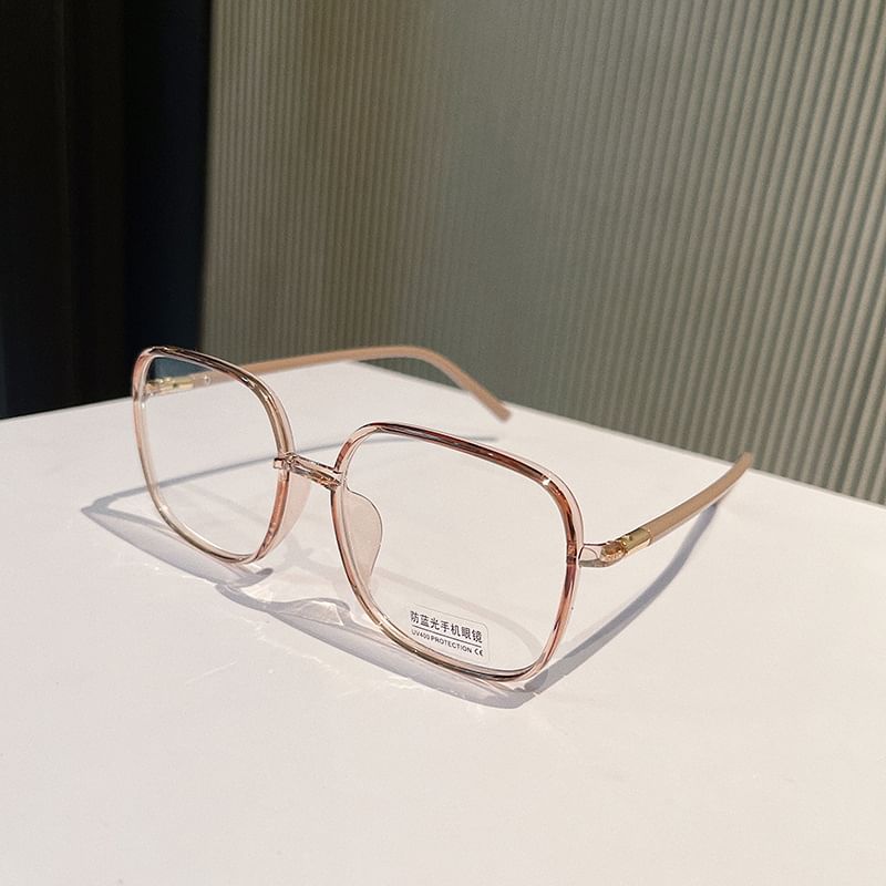 Eyeglasses Square Blocking Light Blue