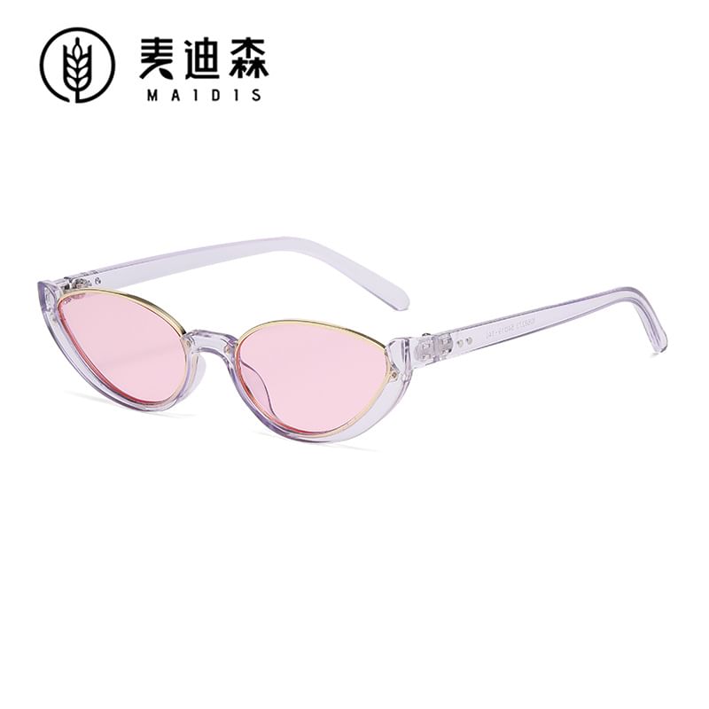 Semi-Rimless Oval Sunglasses Small