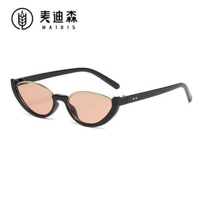 Semi-Rimless Oval Sunglasses Small