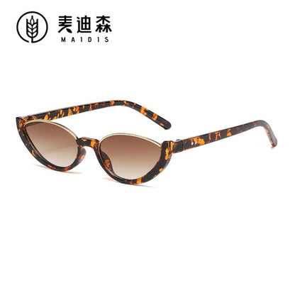 Semi-Rimless Oval Sunglasses Small