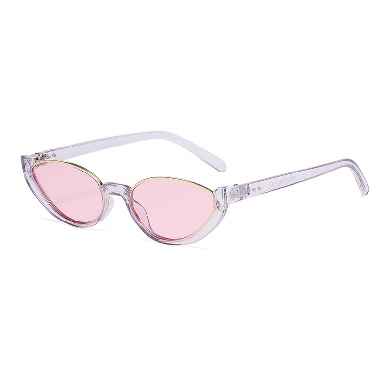 Semi-Rimless Oval Sunglasses Small