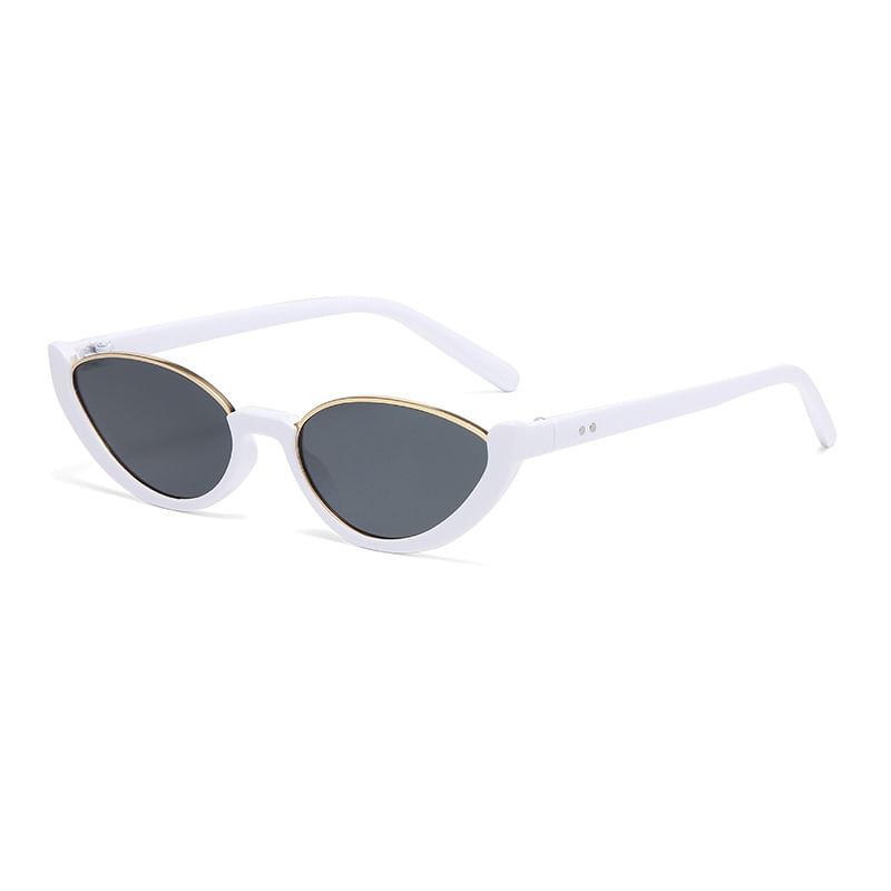 Semi-Rimless Oval Sunglasses Small