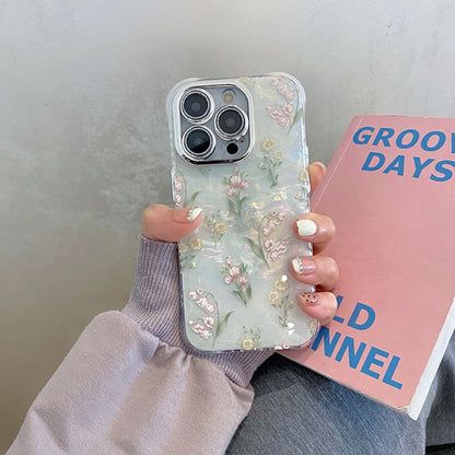 Flower Set Case Strap Phone /