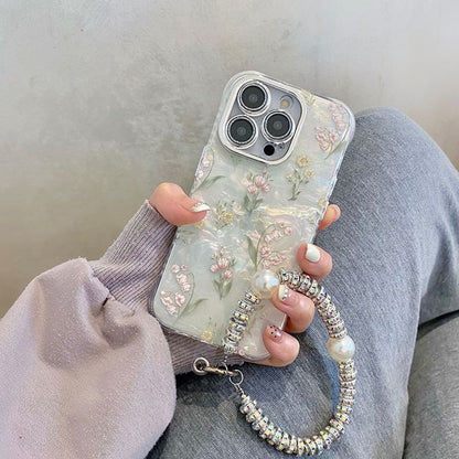 Flower Set Case Strap Phone /