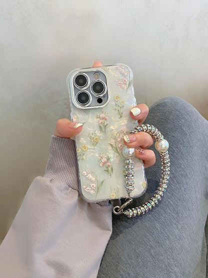 Flower Set Case Strap Phone /