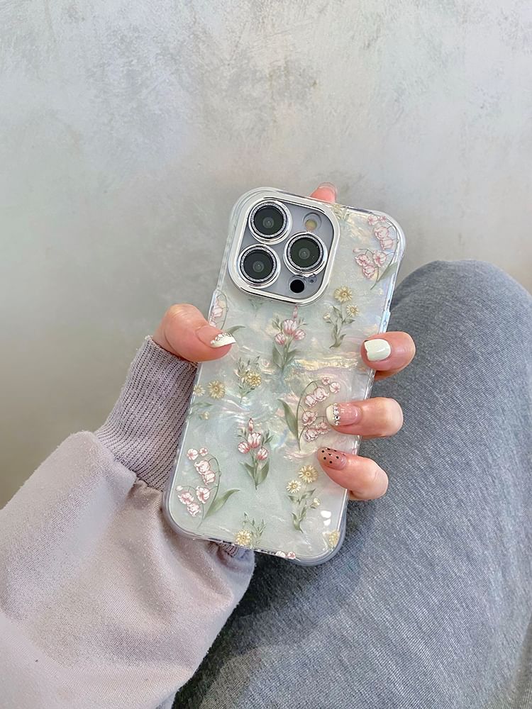Flower Set Case Strap Phone /