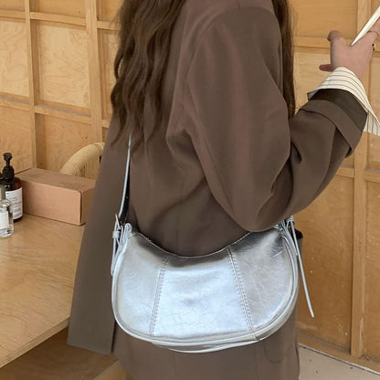 Crescent Bag Faux Leather Shoulder