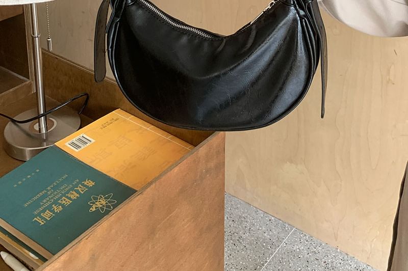 Crescent Bag Faux Leather Shoulder