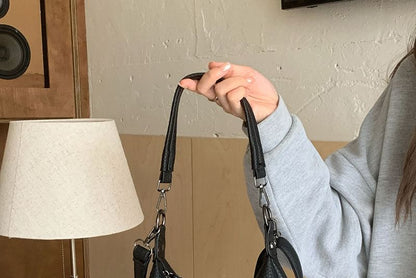 Tassel Bag Leather Faux Shoulder