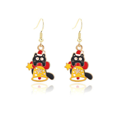 Christmas Cartoon Alloy Drop Earring