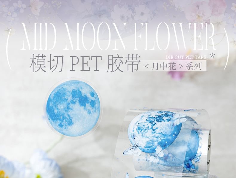 Moon / Floral Masking Tape